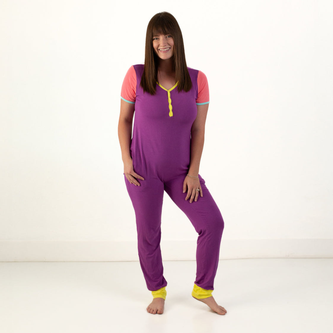 Live It Up At Your Leisure Adult Short Long Romper