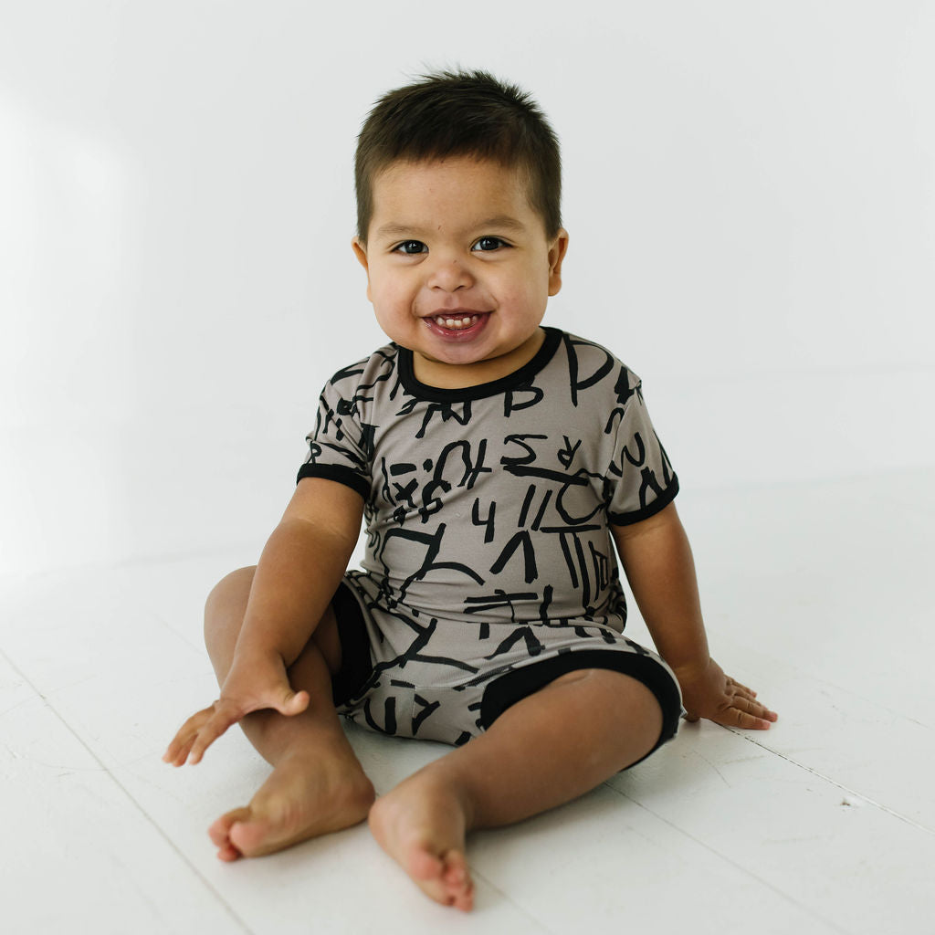 Caden's Alphabet for Autism Shorty Romper