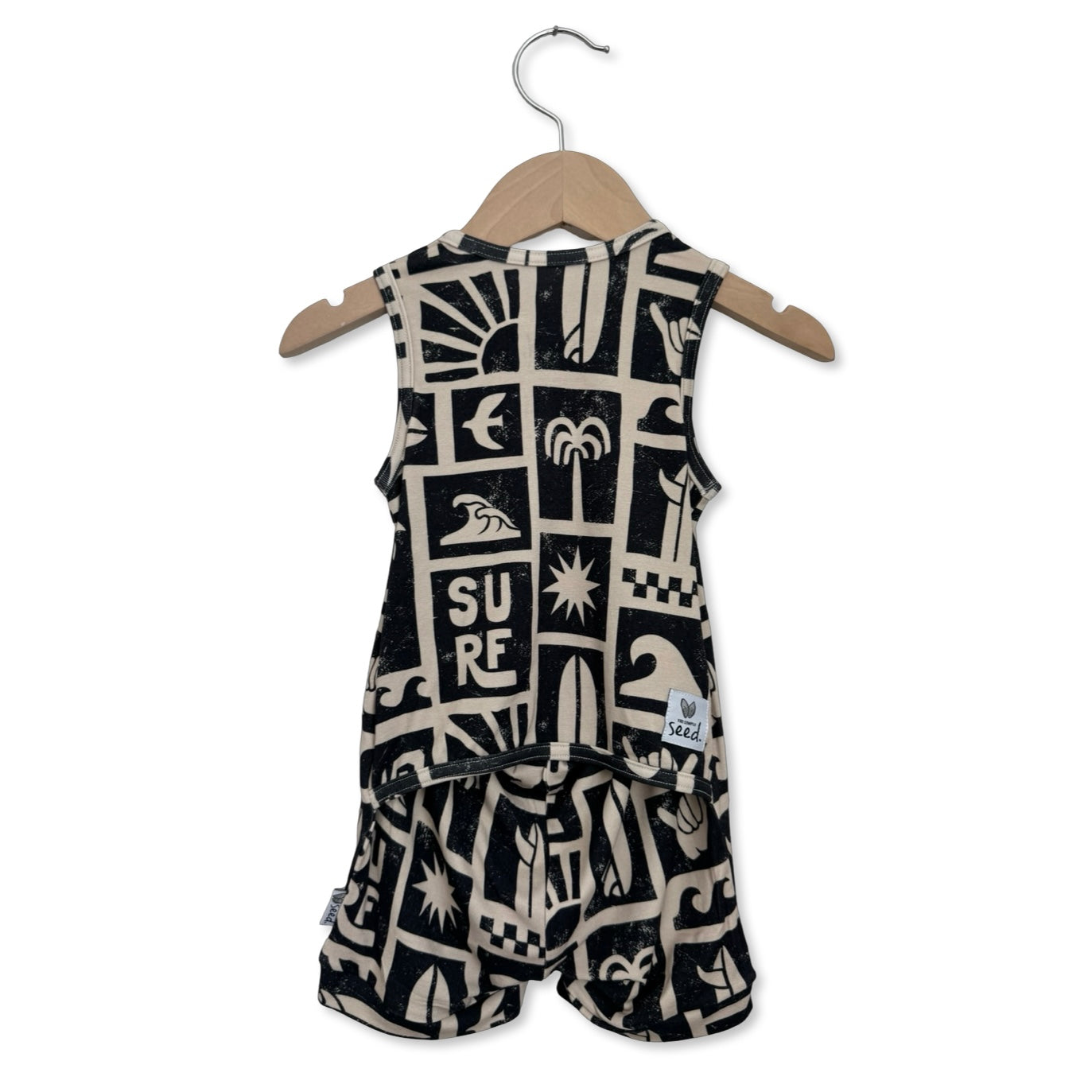 Hang Ten Kid's Sleeveless Shorty Romper Luxe Edition | Cotton Bamboo Blend