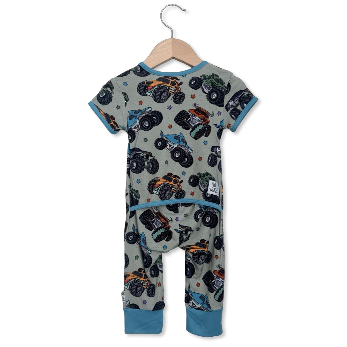 Wild Wheels Short Long Romper