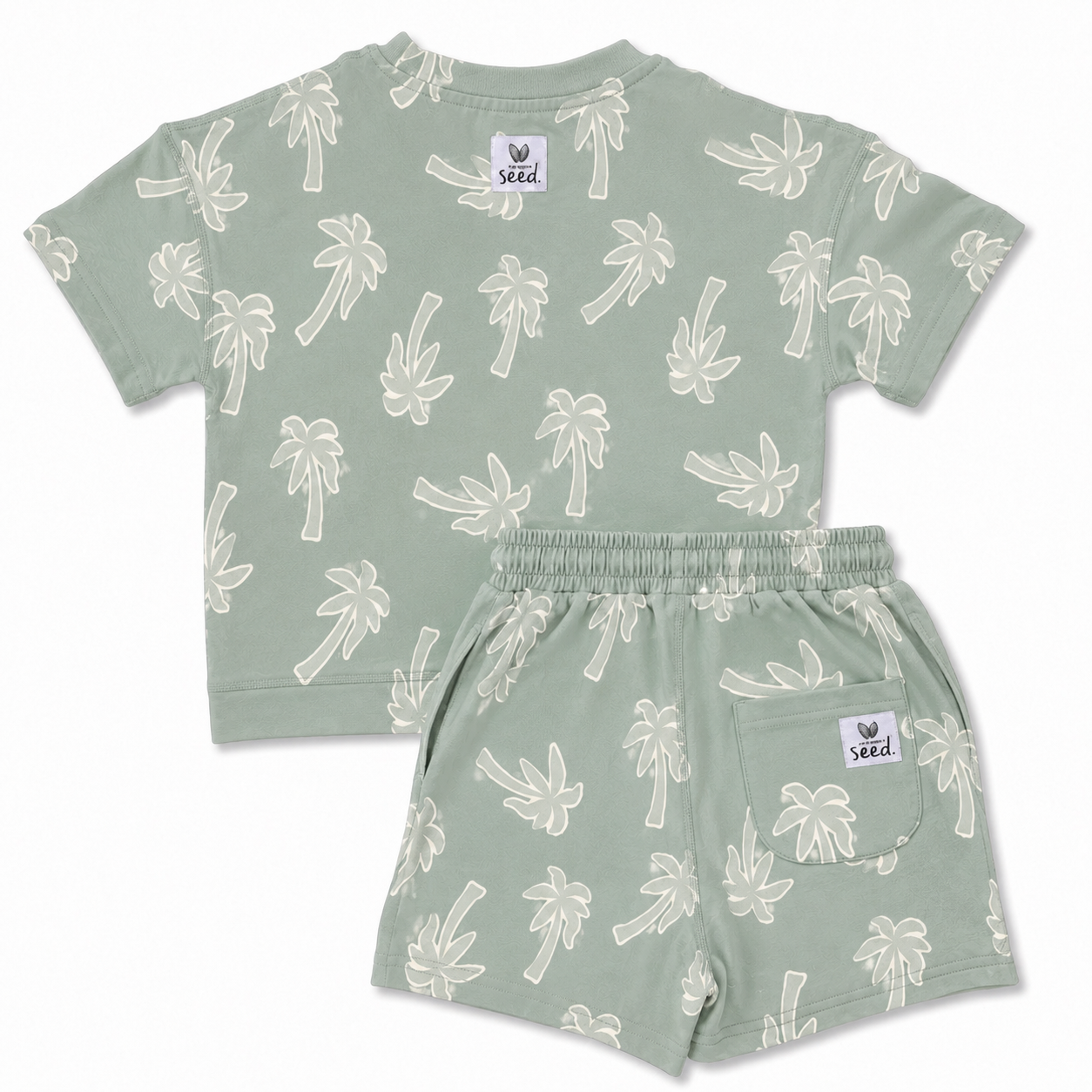 Keep Palm and Carry On CALM CLOUD Short Set