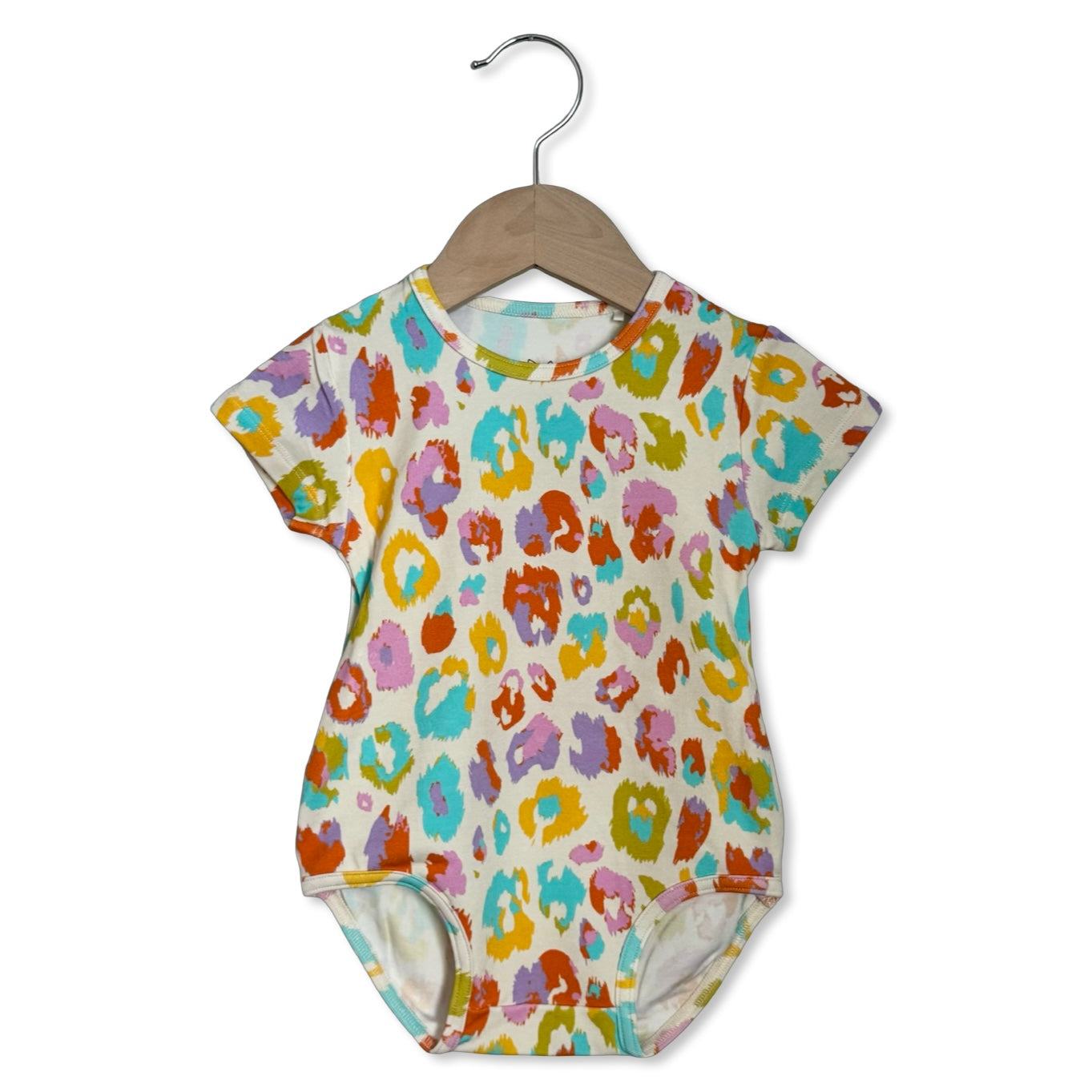 Color Me Wild Short Sleeve Snuggle Bug Bodysuit Luxe Edition | Cotton Bamboo Blend