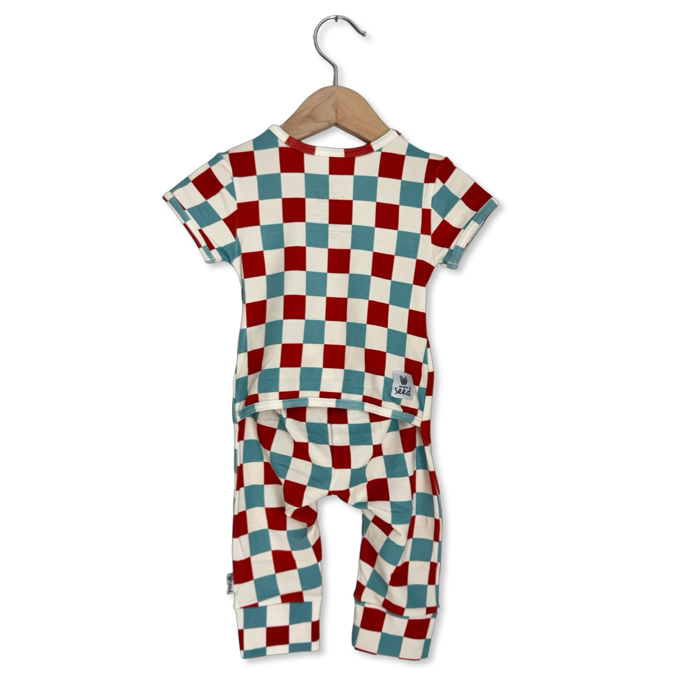 Liberty Check Short Long Romper Luxe Edition | Cotton Bamboo Blend