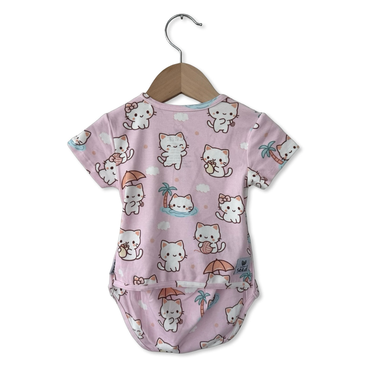 Kitty Daydream Short Sleeve Snuggle Bug Bodysuit