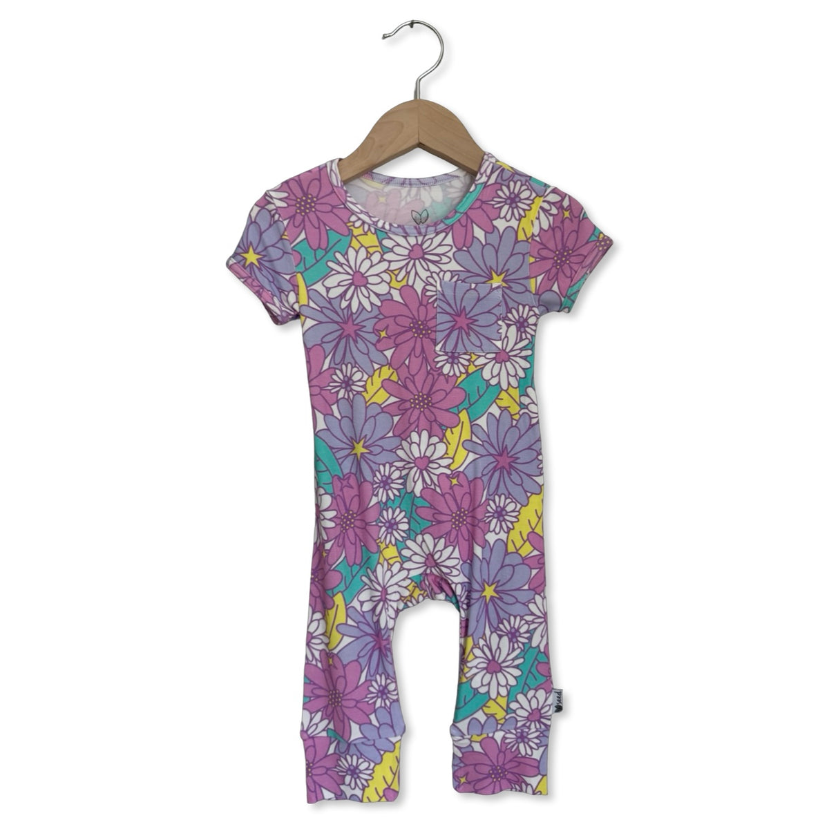 Flower Power Short Long Romper