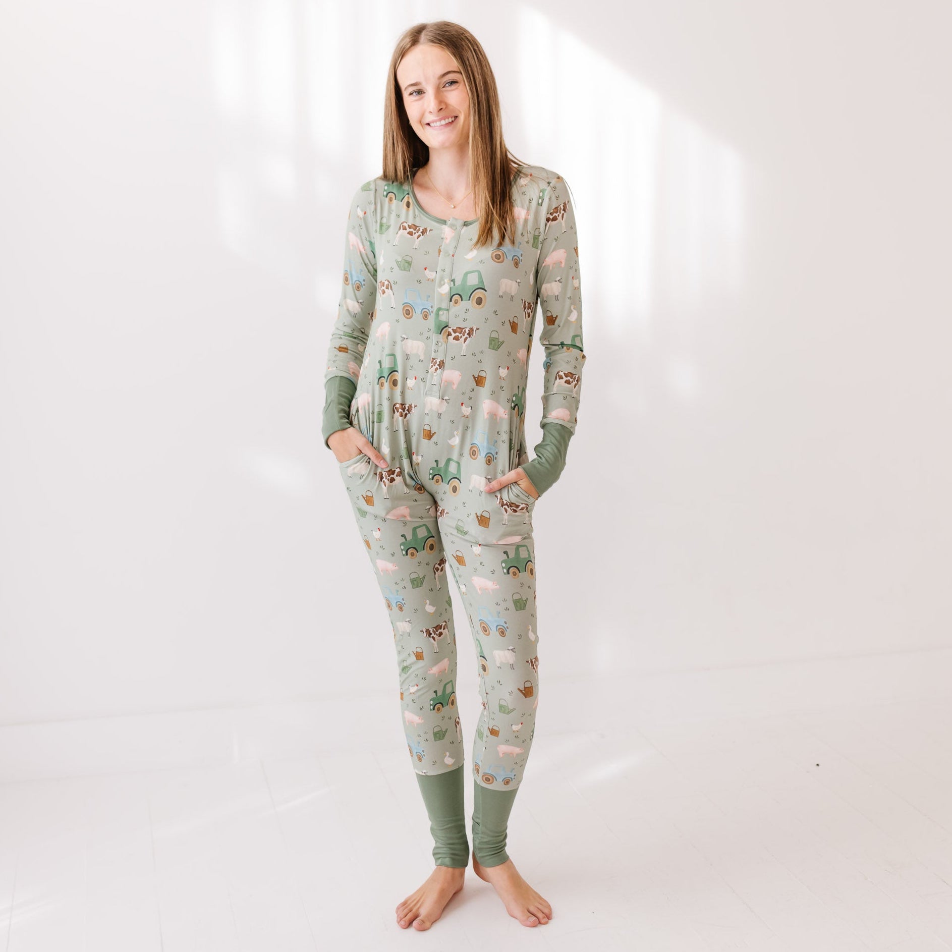 Hay There At Your Leisure Snap Down Adult Romper