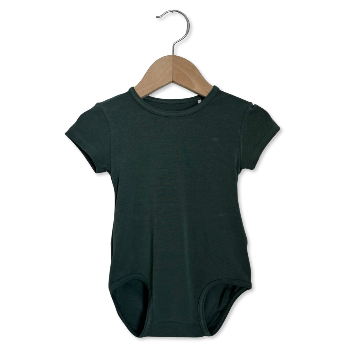 Pine Snuggle Bug Short Sleeve Bodysuit Luxe Edition | Cotton Bamboo Blend