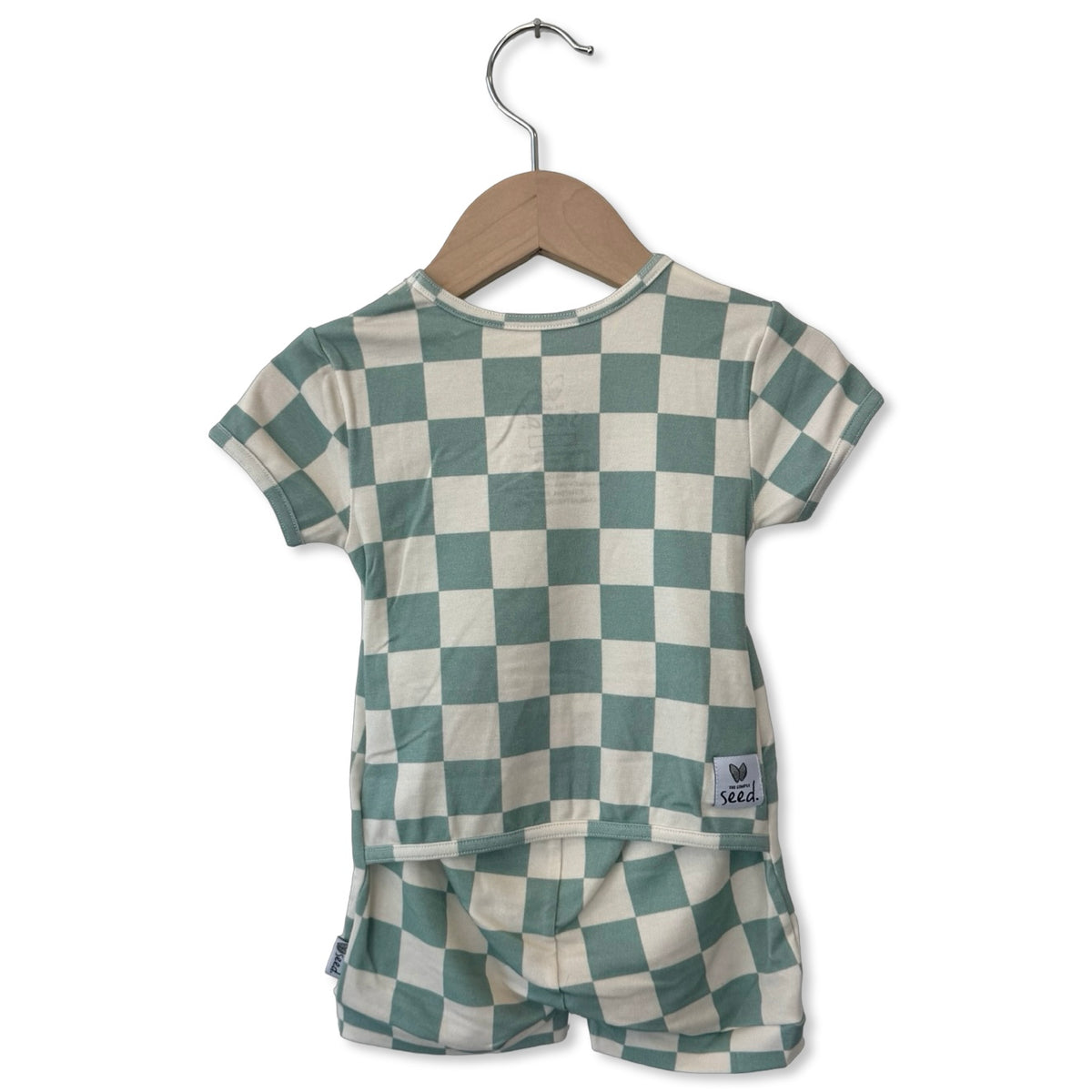 Tidepool Check Shorty Romper Luxe Edition | Cotton Bamboo Blend