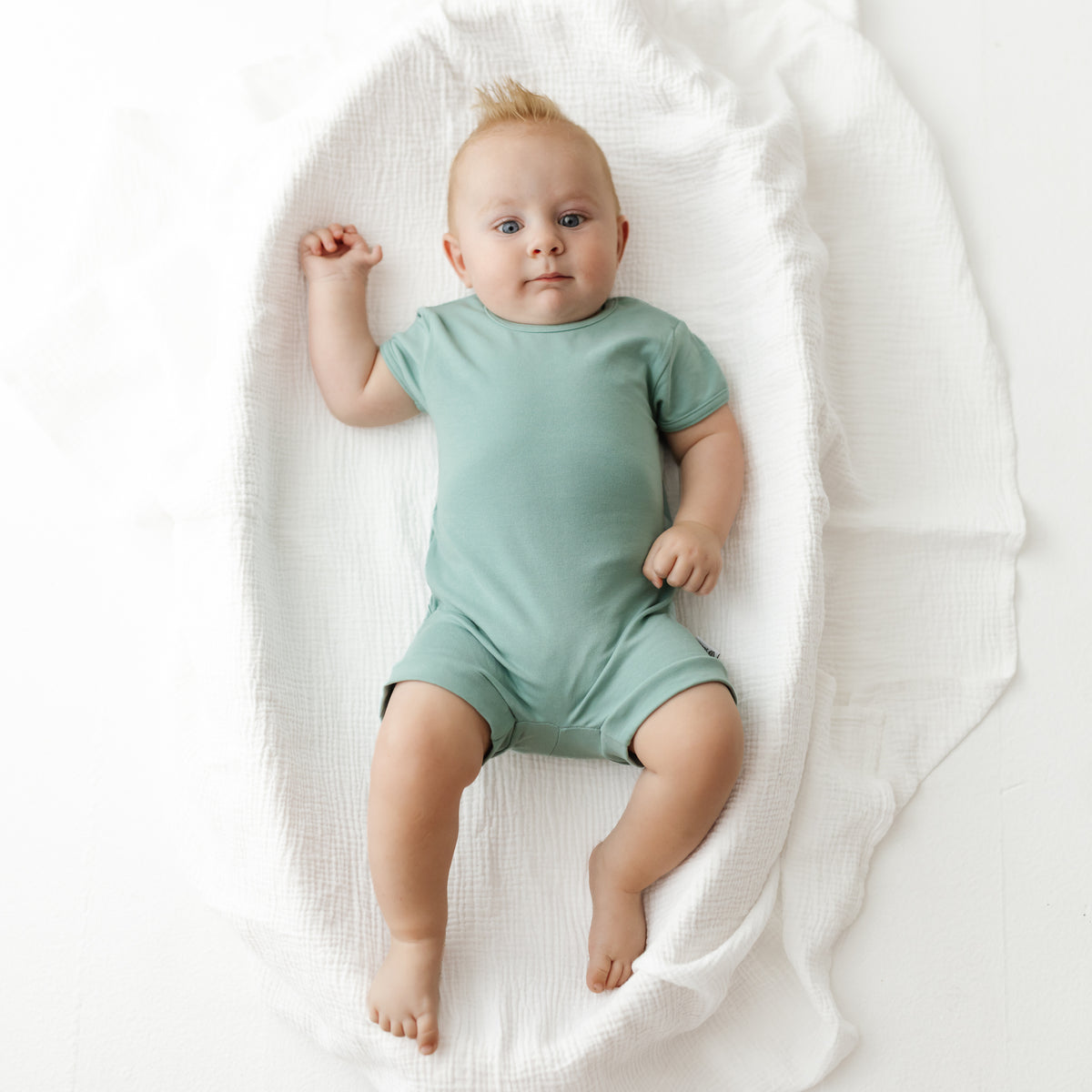 Moonlit Mist Shorty Romper
