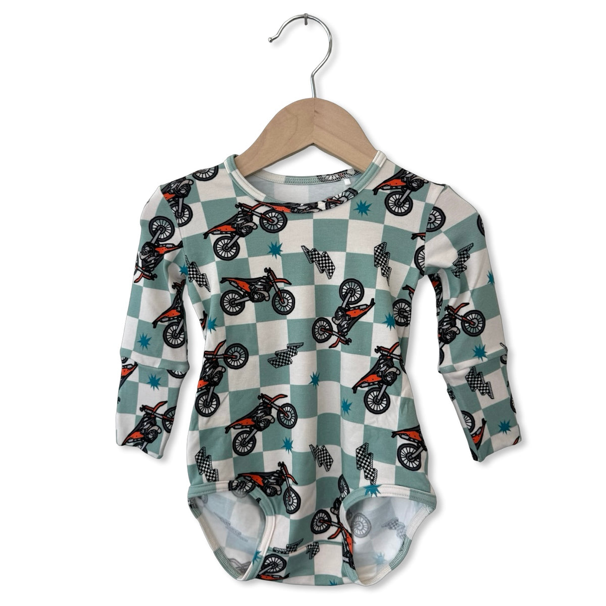 Race Day Snuggle Bug Long Sleeve Bodysuit