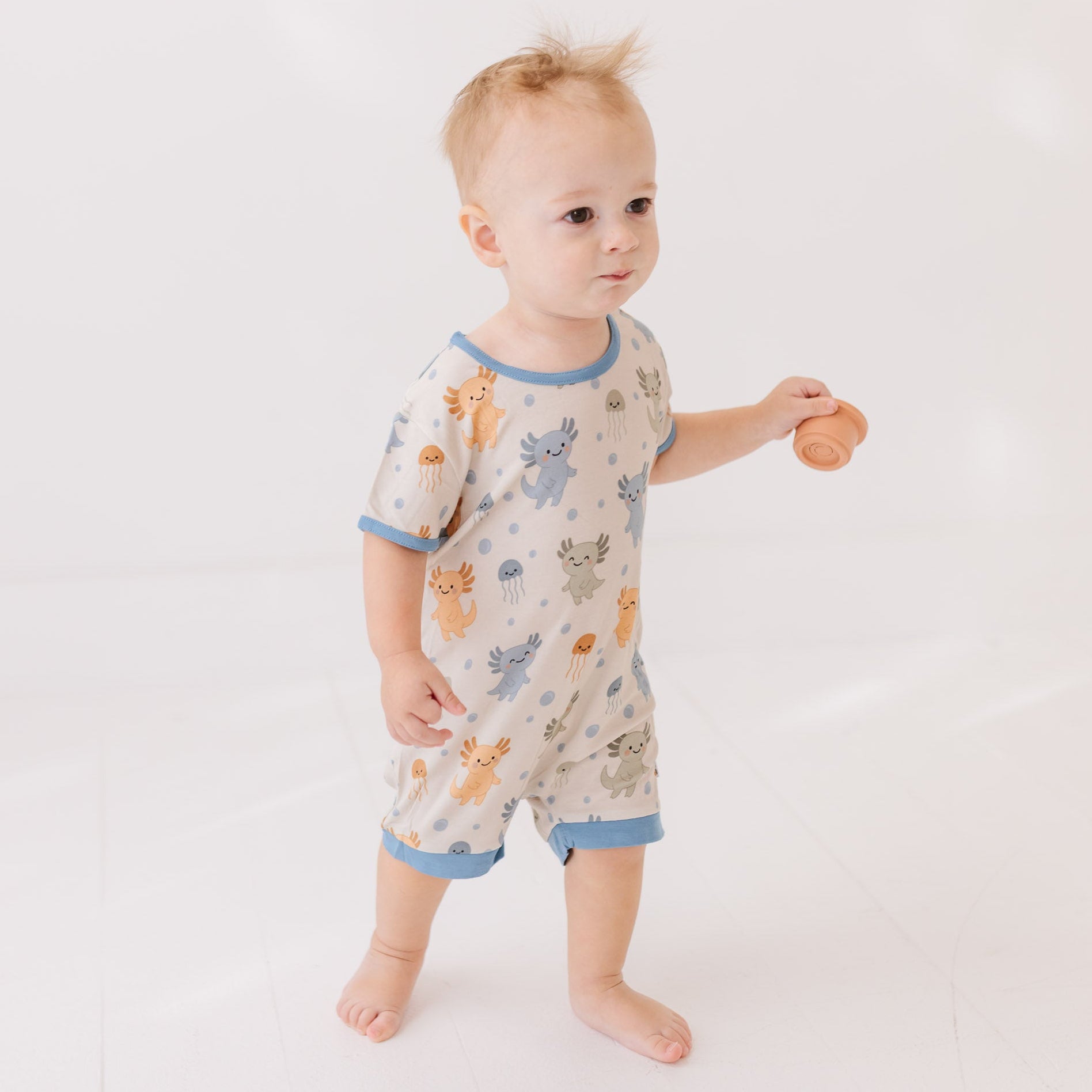 Alotl Smiles Shorty Romper