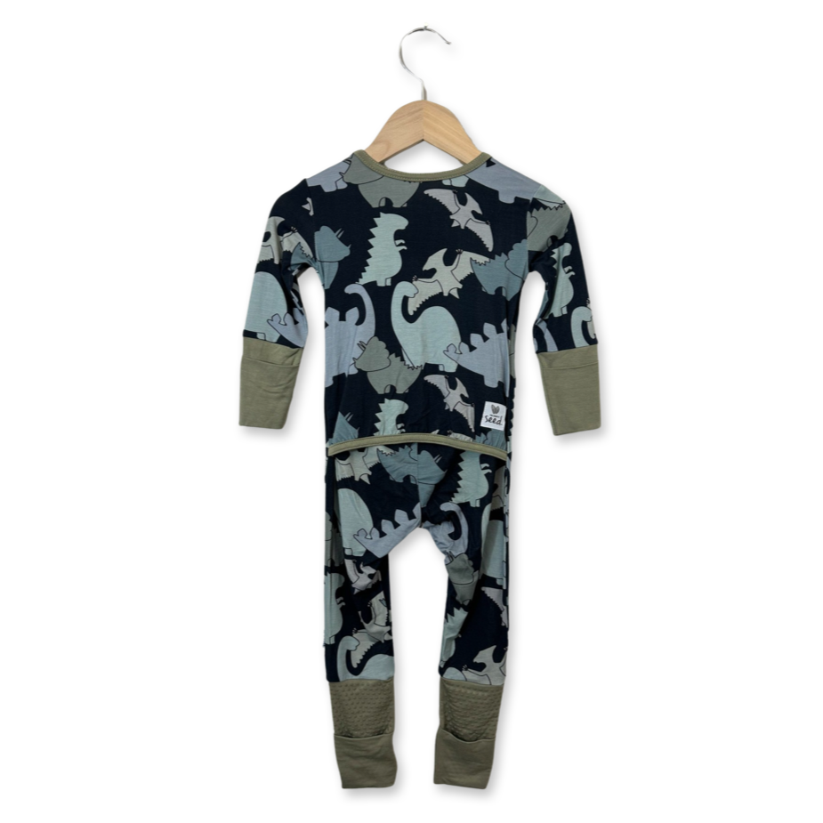 Dino Adaptive Tube Access with snaps Day to Night Romper