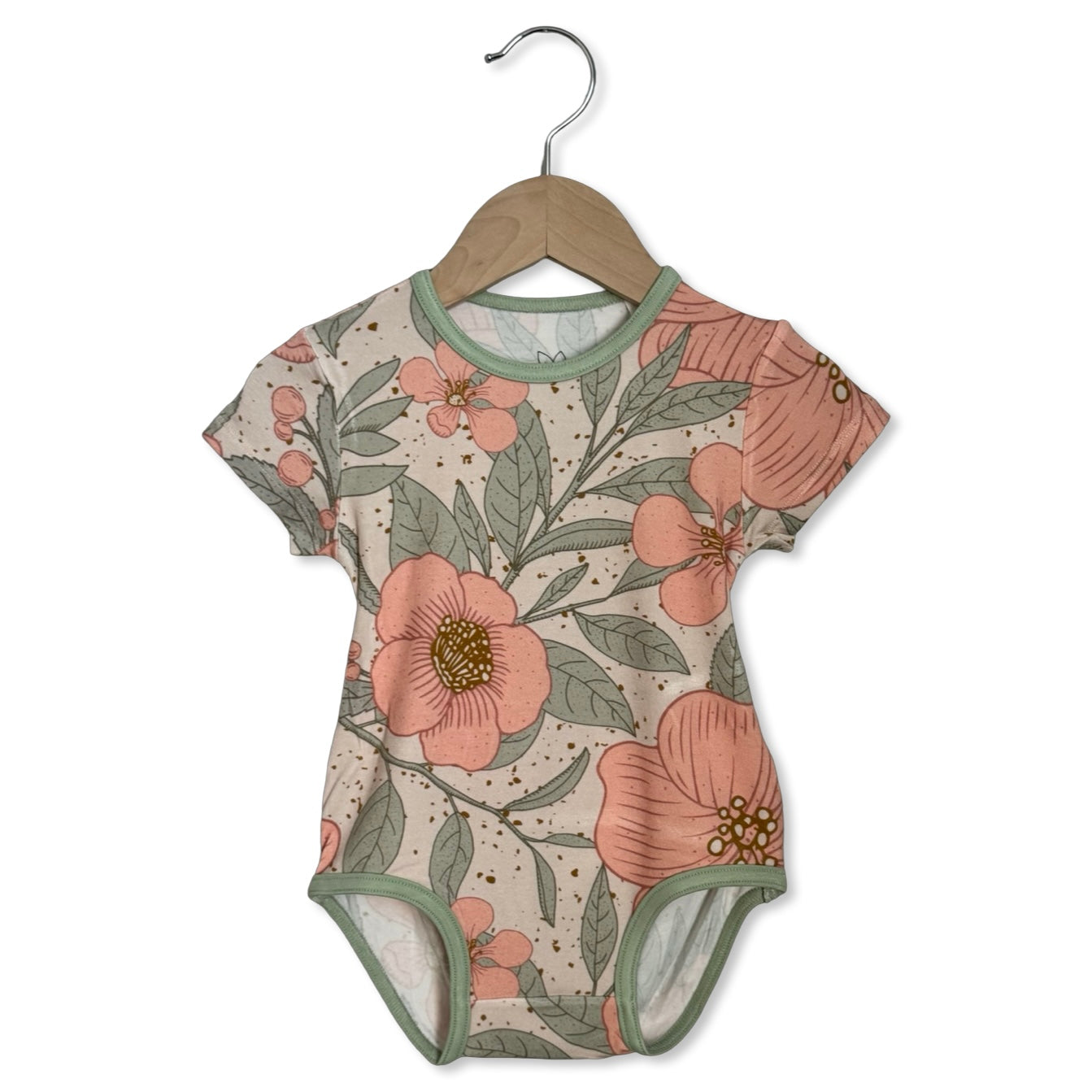 Petal Me Pink Short Sleeve Snuggle Bug Bodysuit