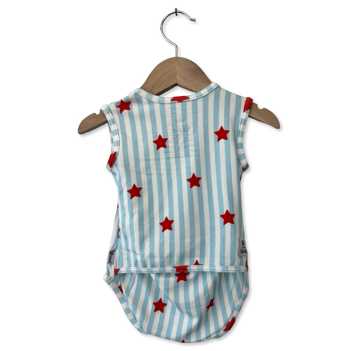 Stars & Stripes Snuggle Bug Sleeveless Bodysuit