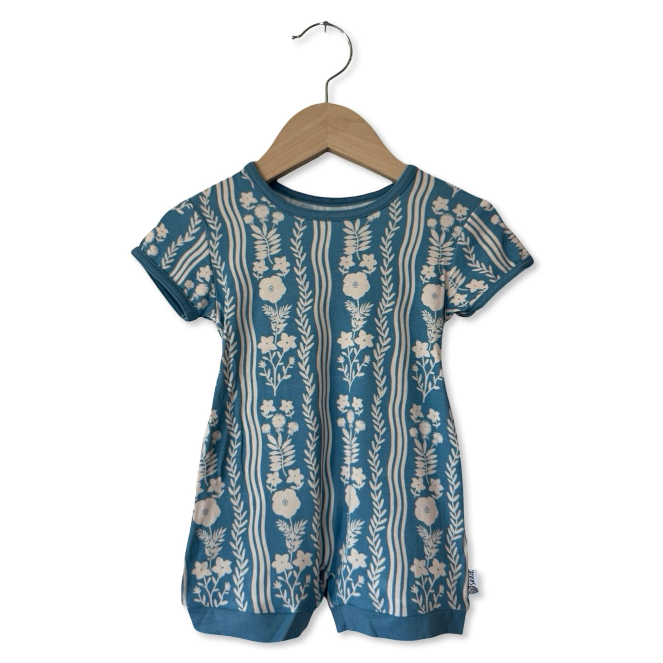Whimsy Blue Shorty Romper