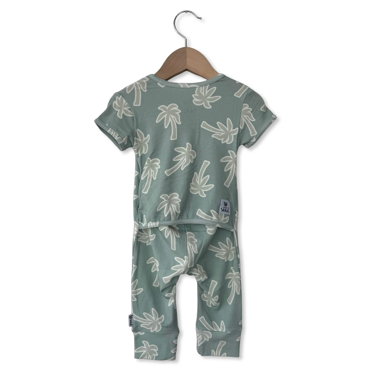 Keep Palm and Carry On Short Long Romper Luxe Edition | Cotton Bamboo Blend