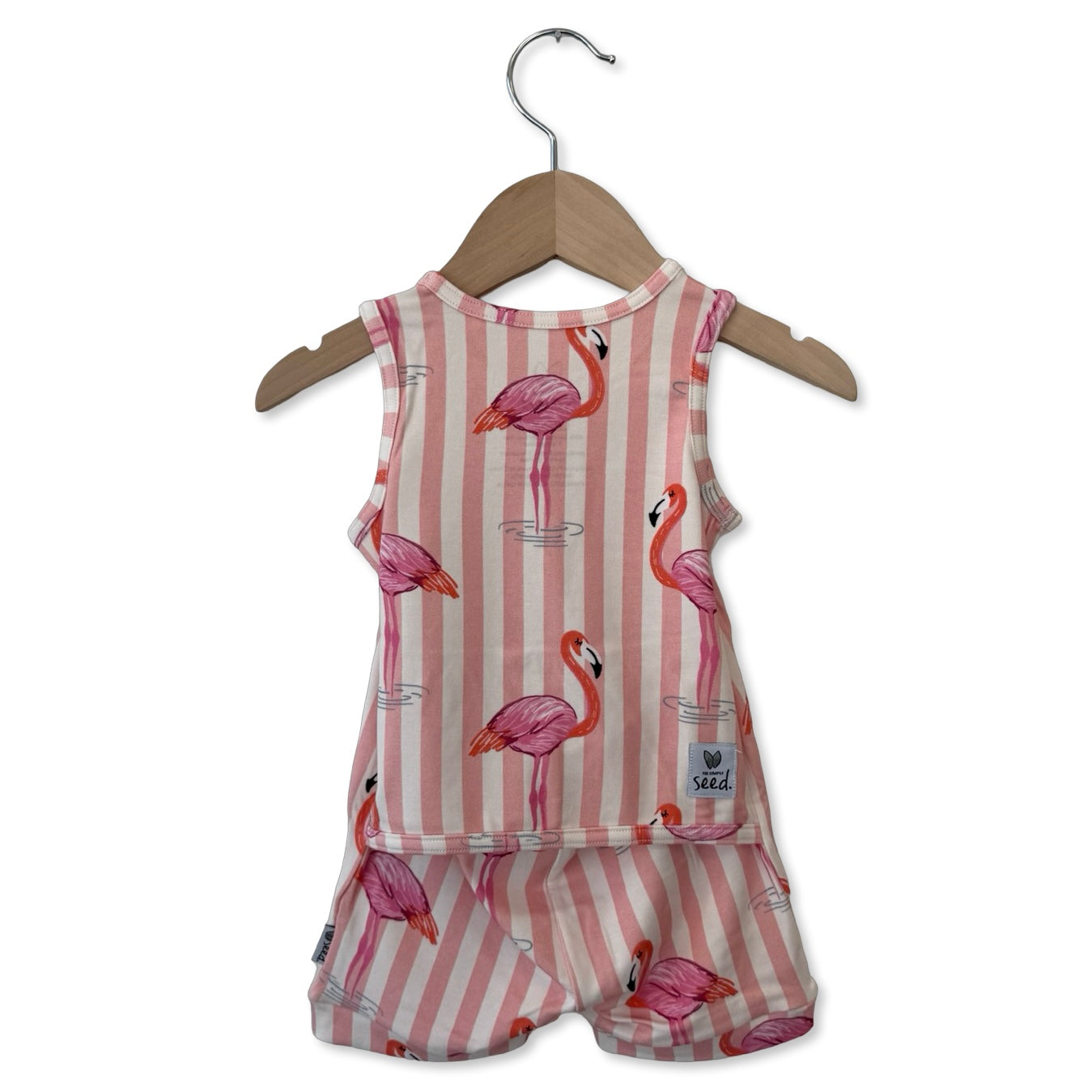 Pink Paradise Sleeveless Shorty Romper Luxe Edition | Cotton Bamboo Blend