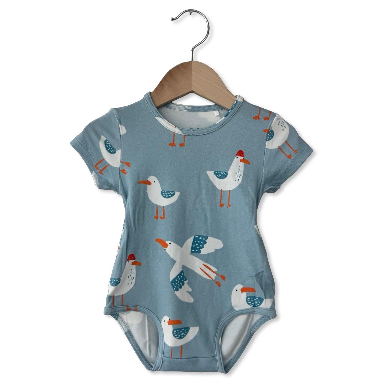 Gulls Just Want To Have Fun Short Sleeve Snuggle Bug Bodysuit