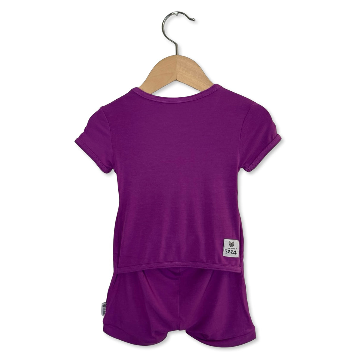 Grape Juice Shorty Romper Luxe Edition | Cotton Bamboo Blend