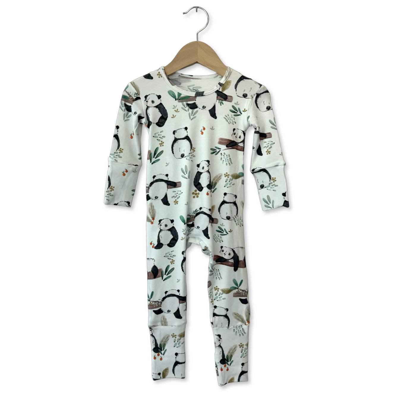 Panda Pals Day to Night Romper Luxe Edition | Cotton Bamboo Blend