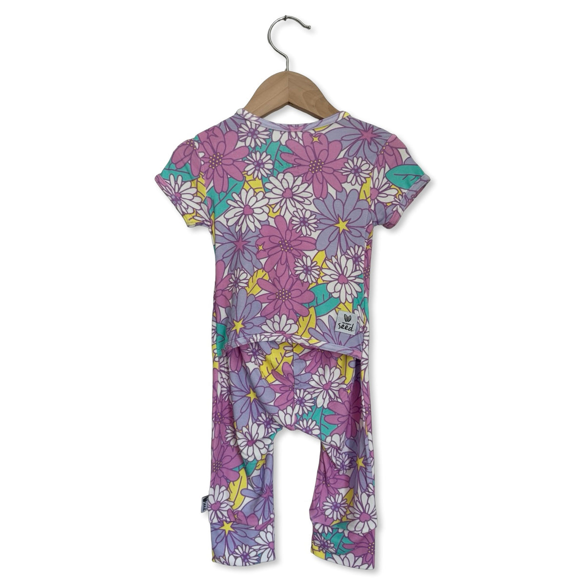 Flower Power Short Long Romper
