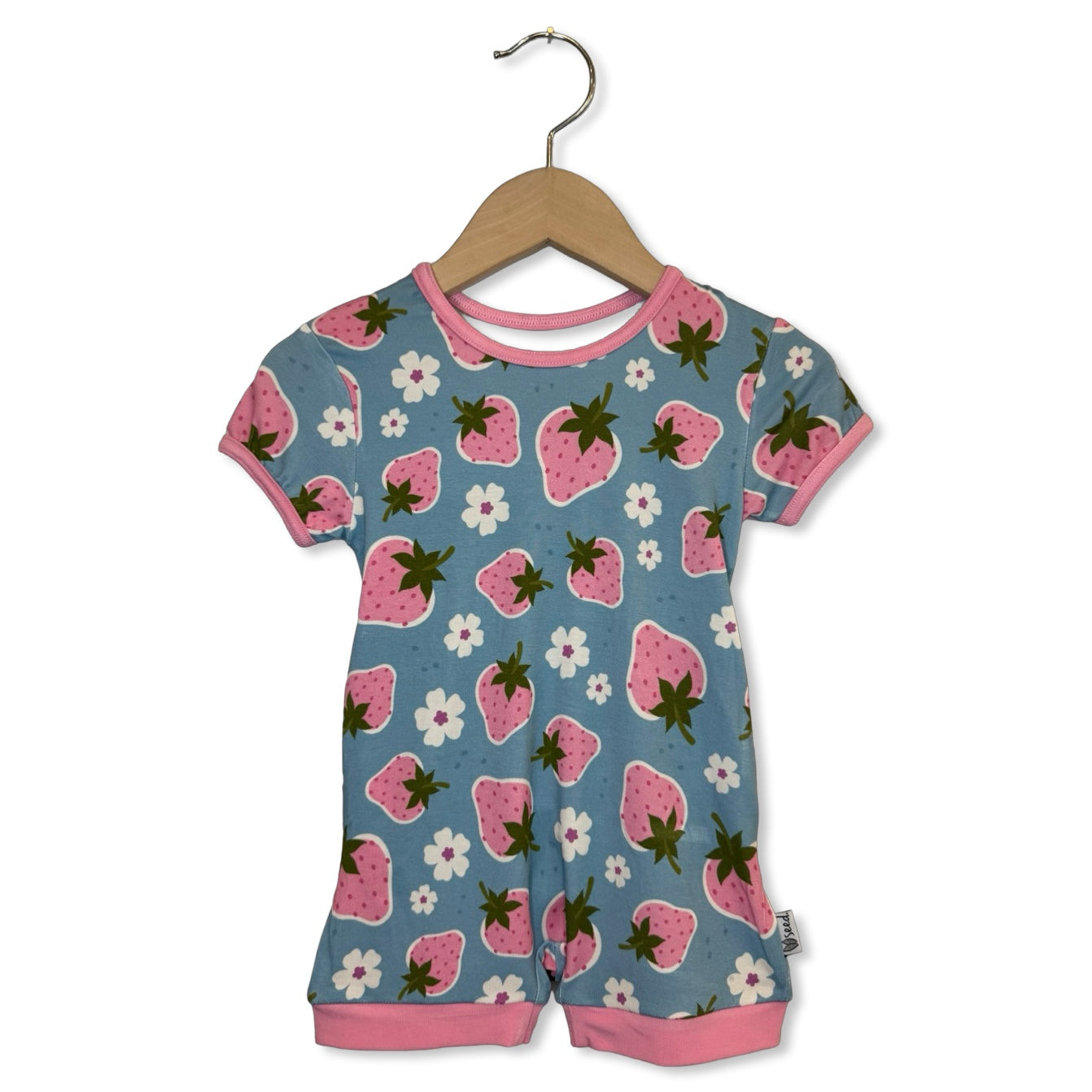 Strawberry Fields Shorty Romper