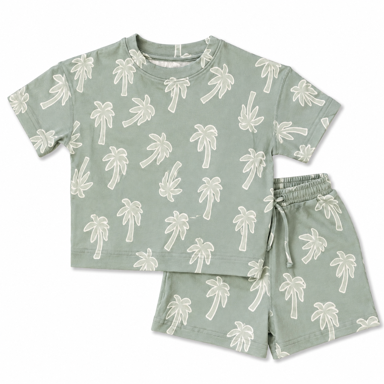 Keep Palm and Carry On CALM CLOUD Short Set