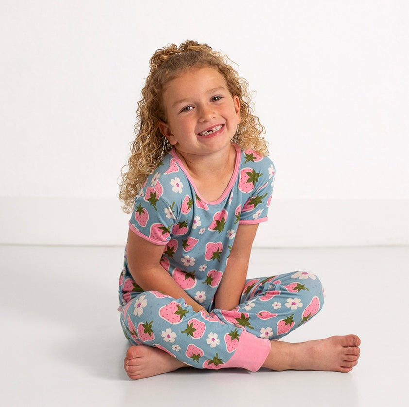 Strawberry Fields Short Long Romper