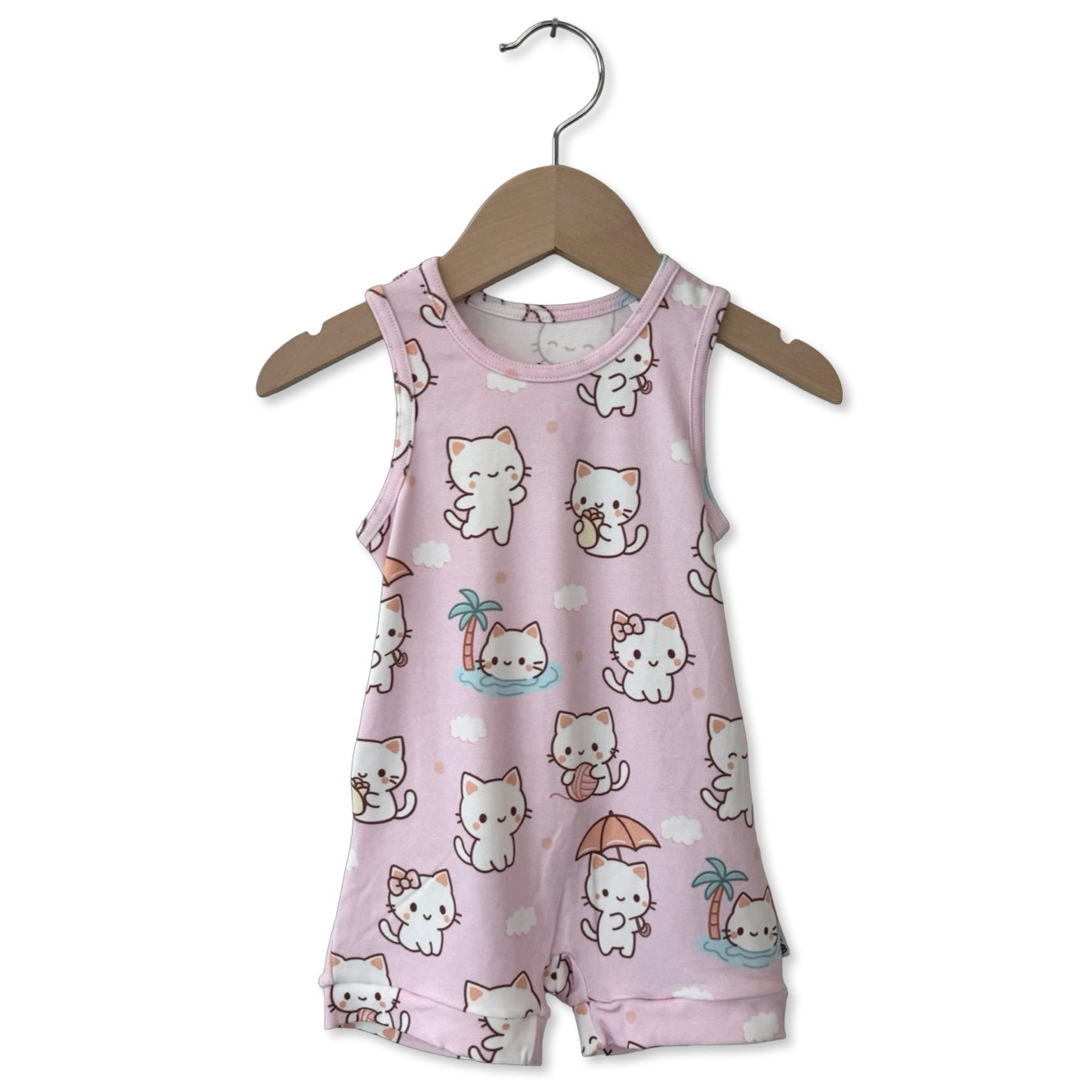 Kitty Daydream Sleeveless Shorty Romper Luxe Edition | Cotton Bamboo Blend