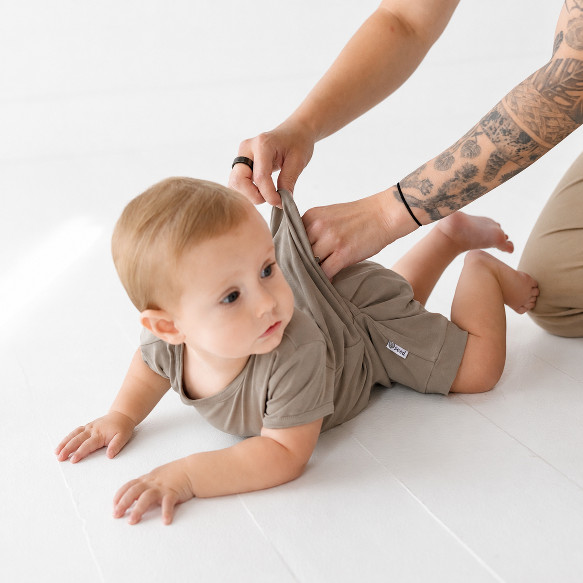 Timber Shorty Romper Luxe Edition | Cotton Bamboo Blend