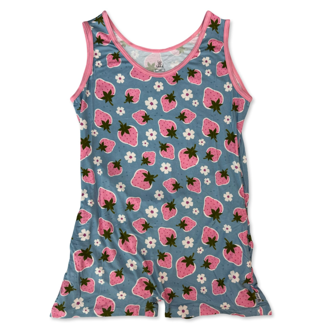 Strawberry Fields Adult Sleeveless Shorty Romper