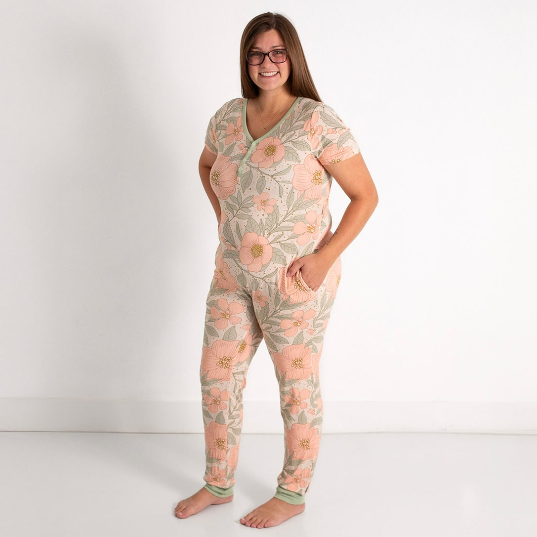 Petal Me Pink At Your Leisure Adult Short Long Romper