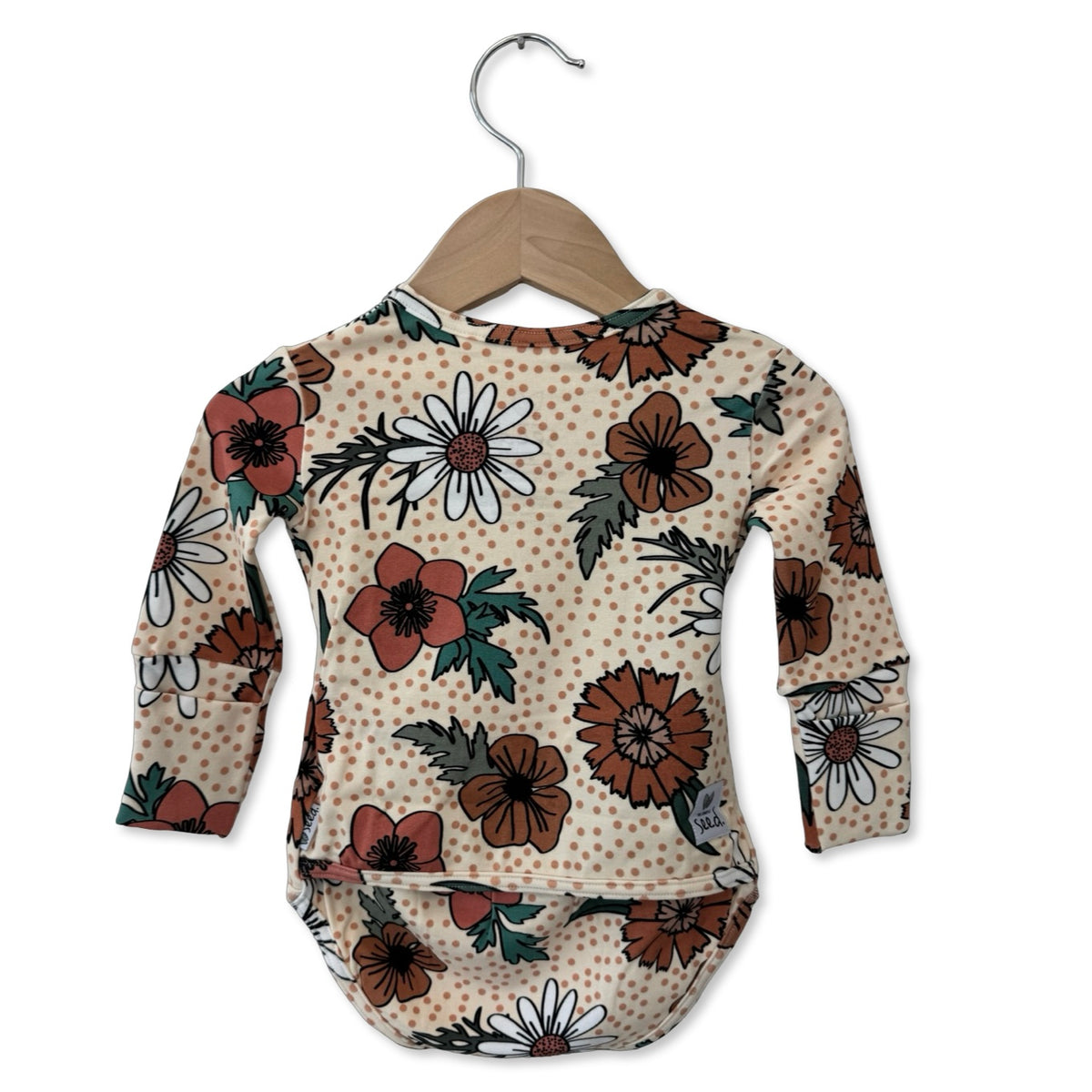 Flowering Frolic Snuggle Bug Long Sleeve Bodysuit