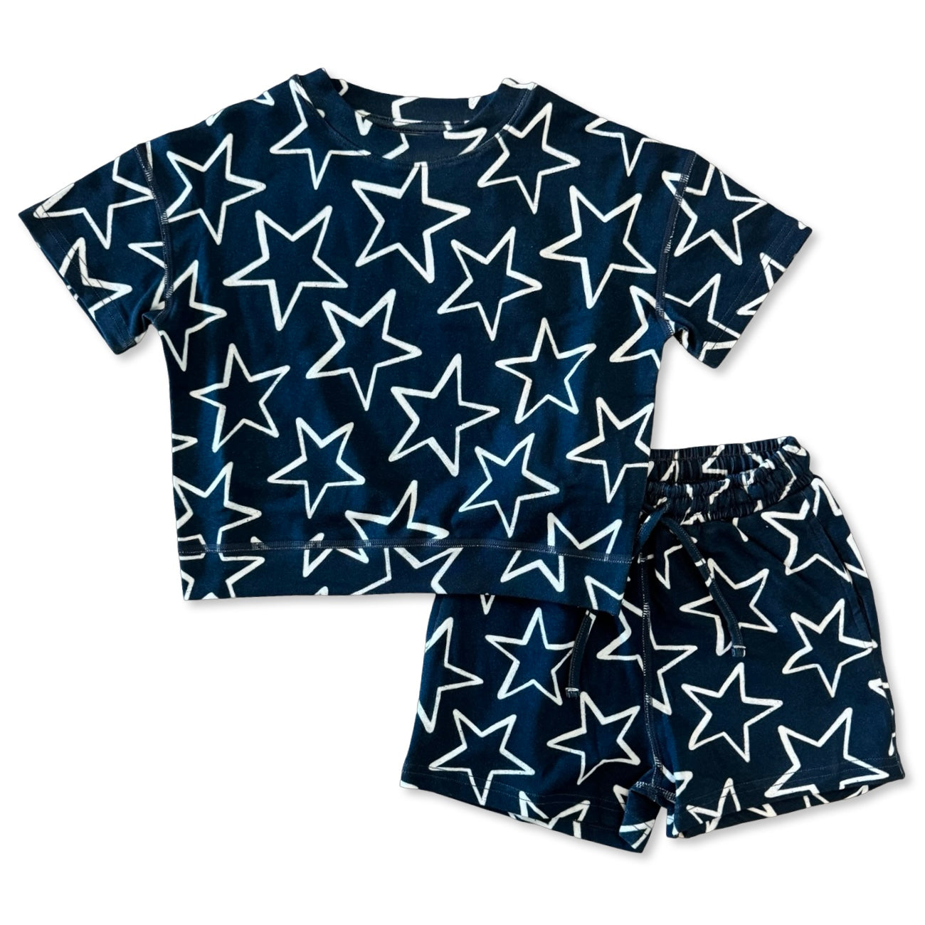 Star-Spangled CALM CLOUD Short Set