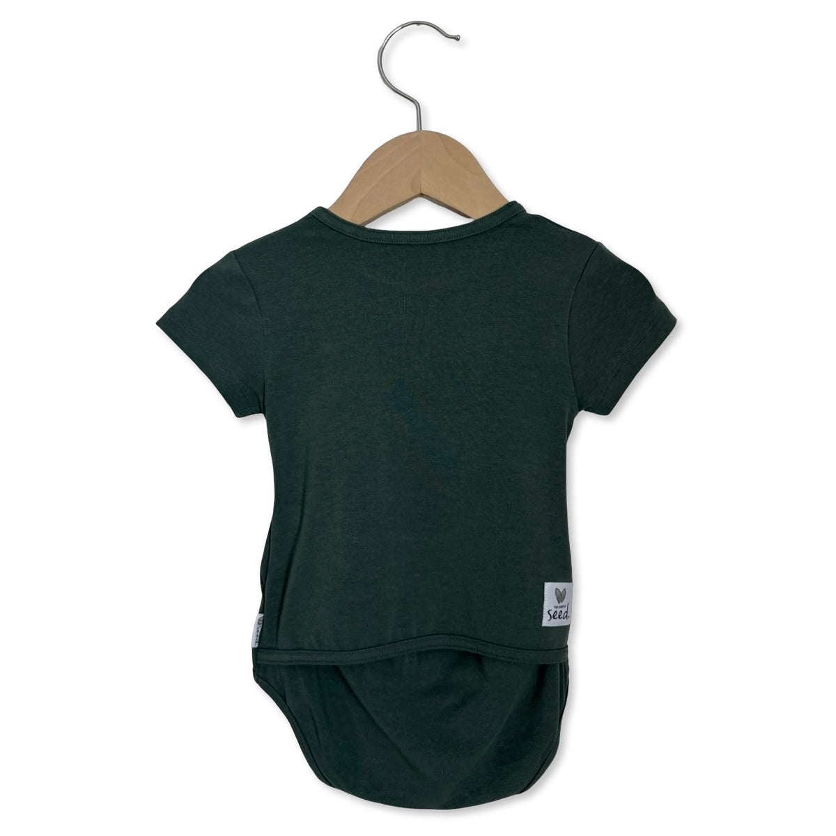 Pine Snuggle Bug Short Sleeve Bodysuit Luxe Edition | Cotton Bamboo Blend