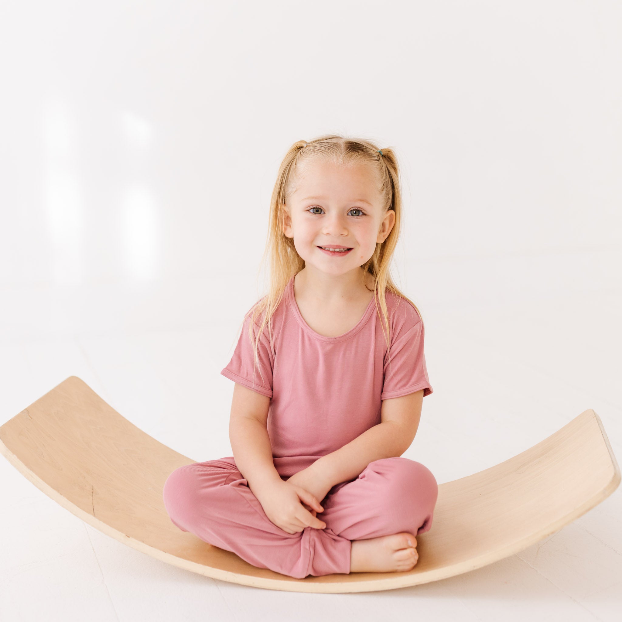 Dusty Rose Short Long Romper