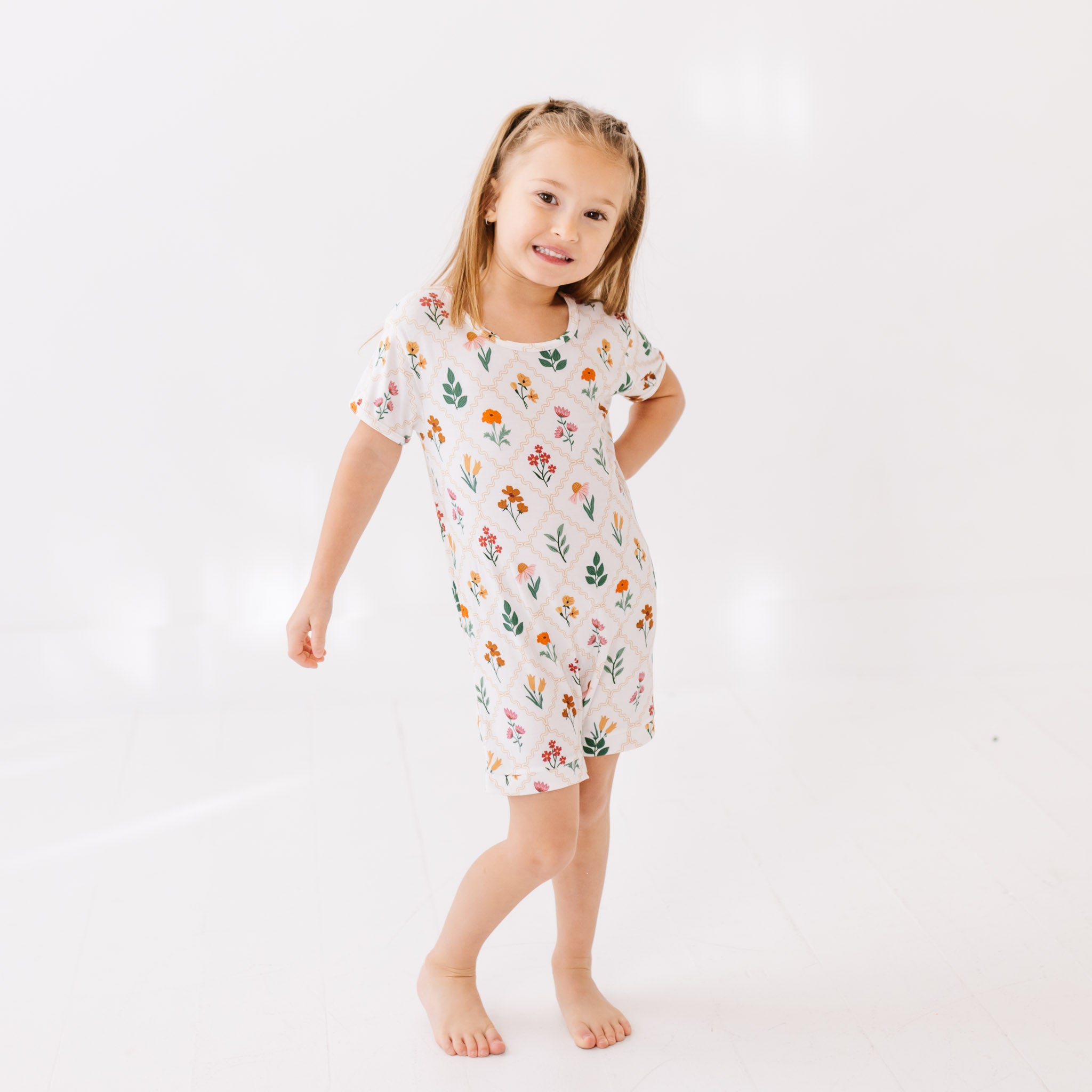 Harvest Bloom Shorty Romper