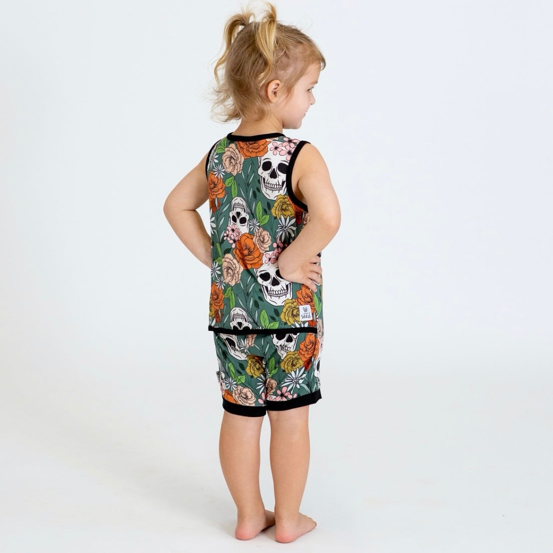 Sweet & Skully Sleeveless Shorty Romper