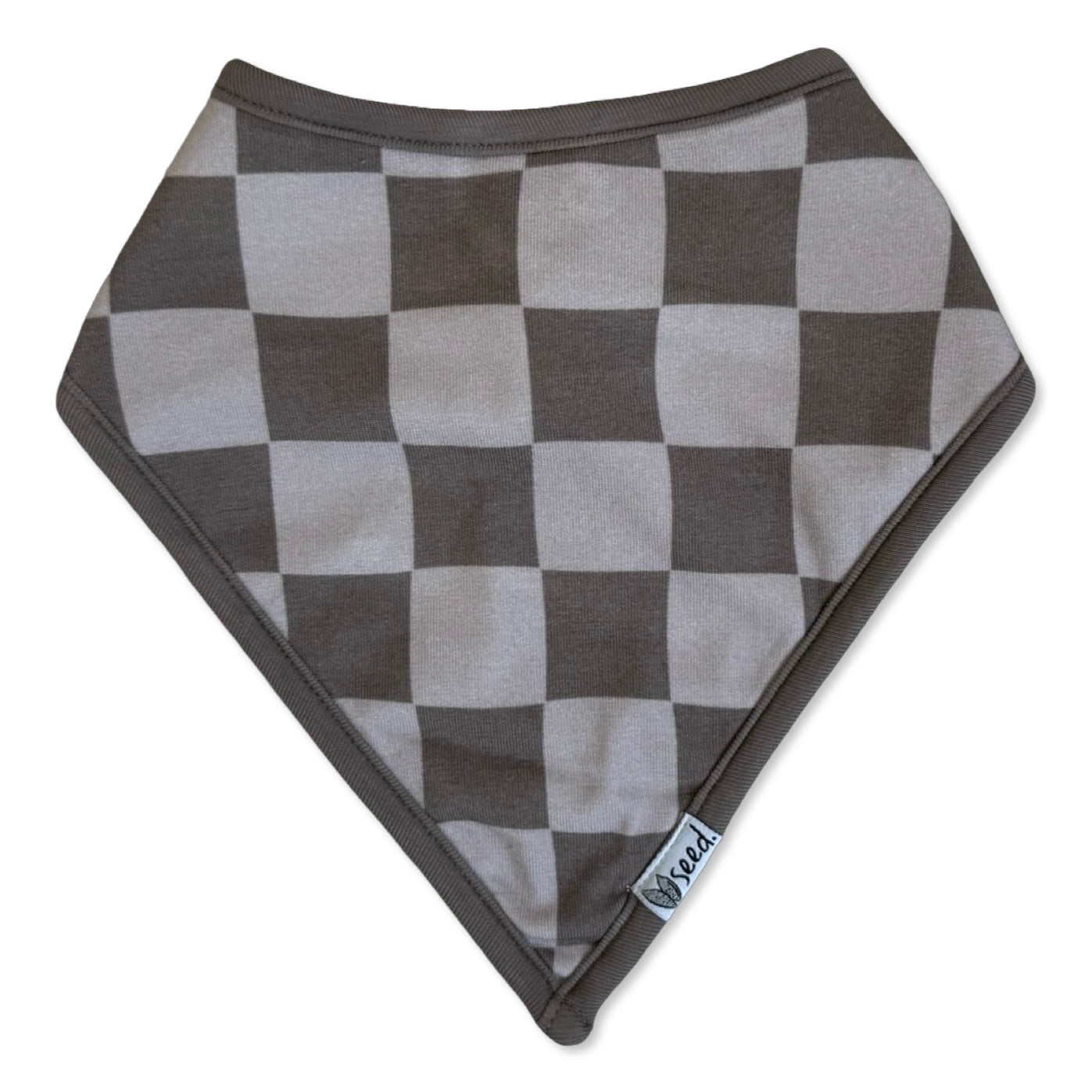 Cocoa Check Bandana Bib