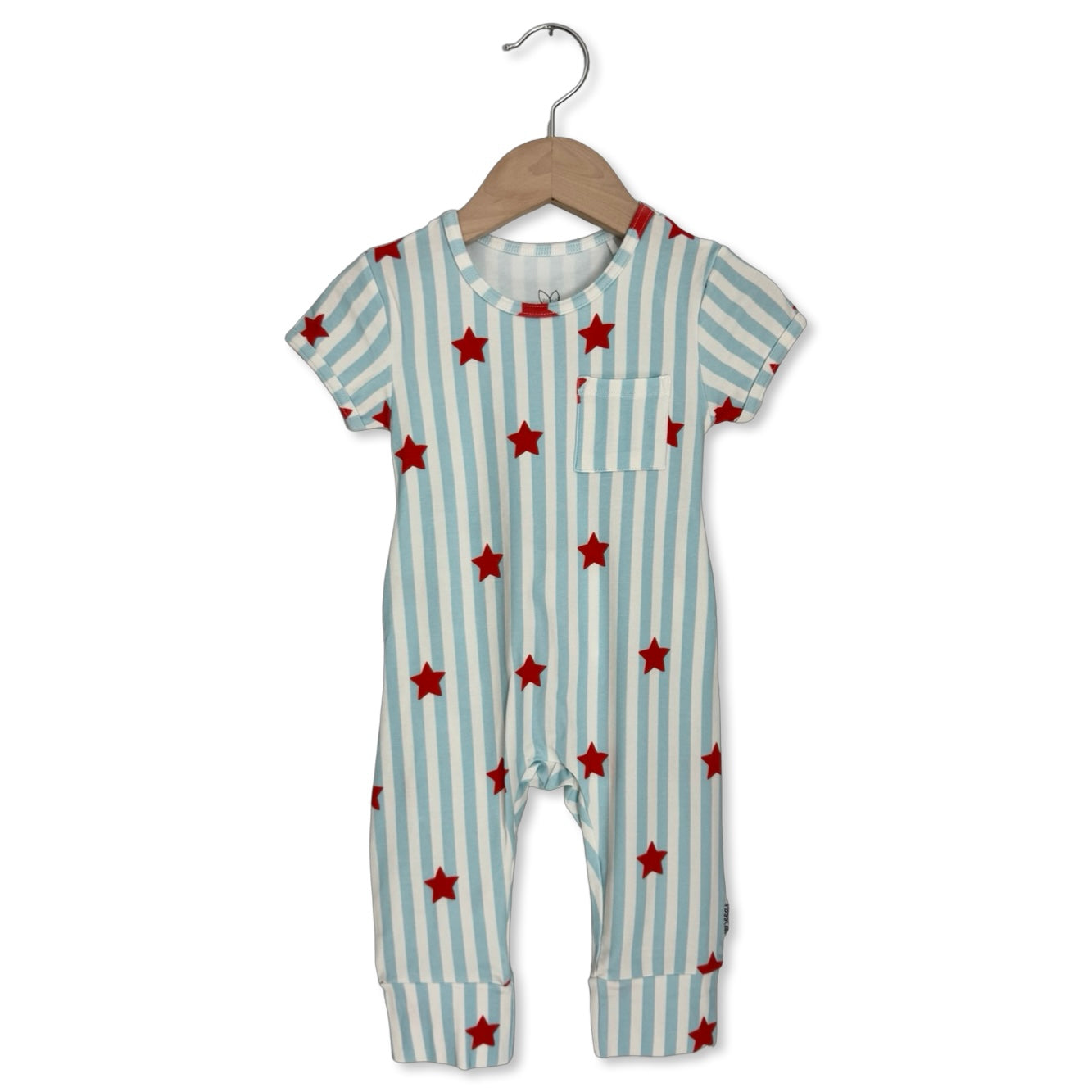 Stars & Stripes Luxe Edition | Cotton Bamboo Blend Short Long Romper