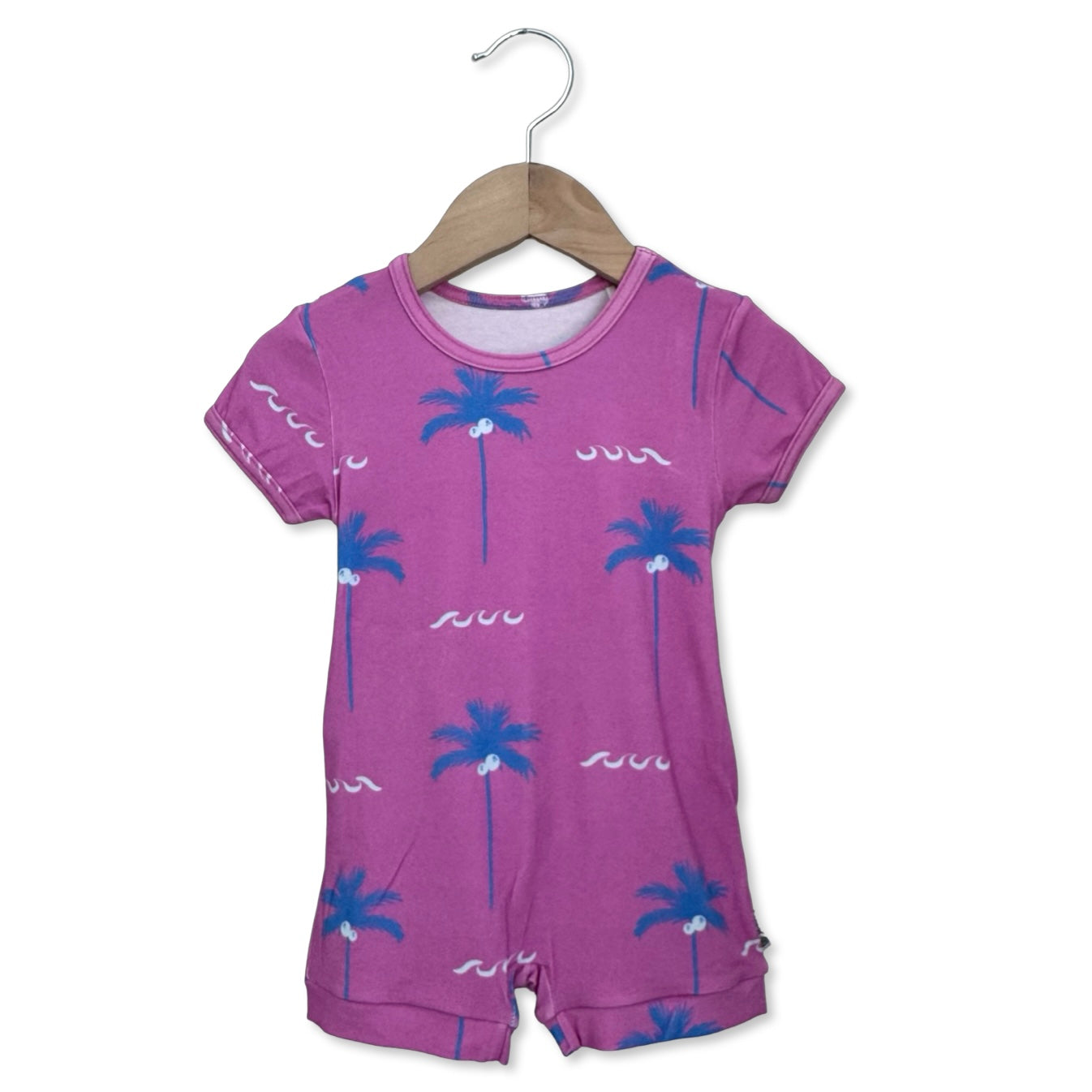 Electric Palm Shorty Romper