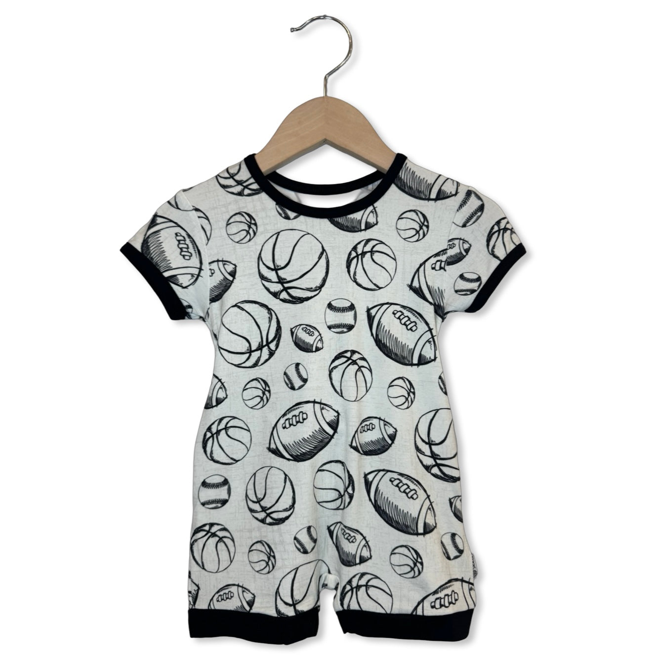 Play Ball Shorty Romper