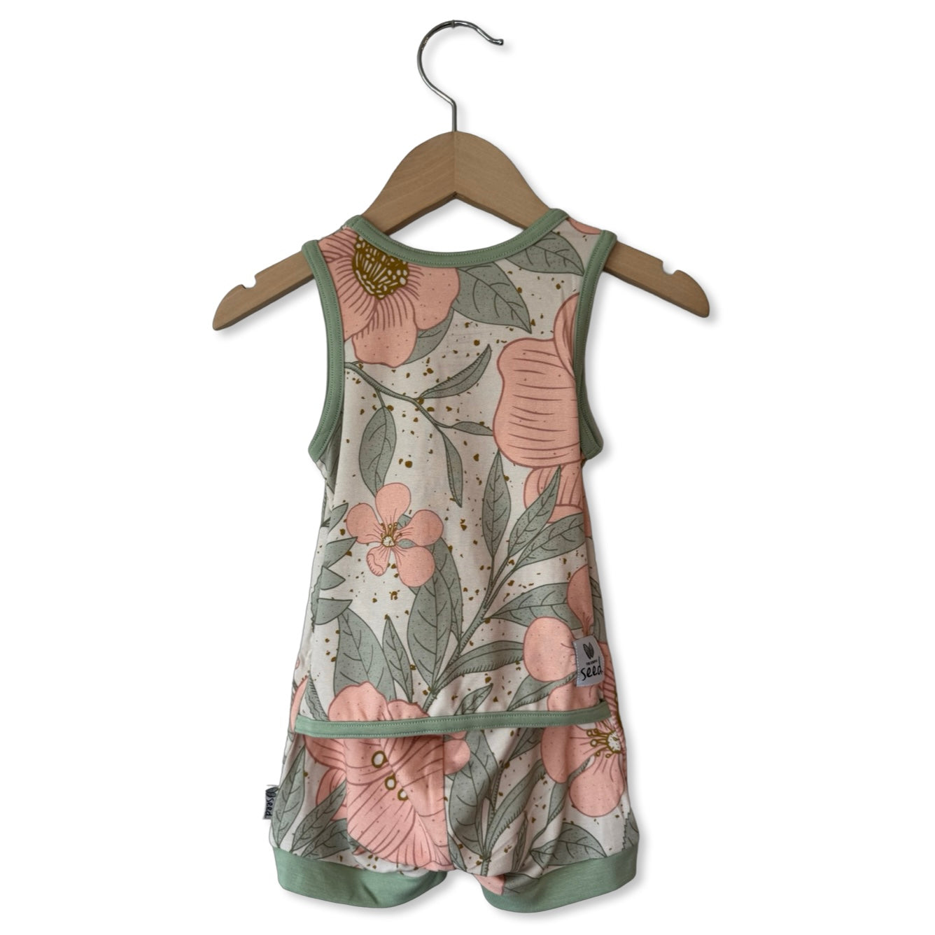 Petal Me Pink Sleeveless Shorty Romper