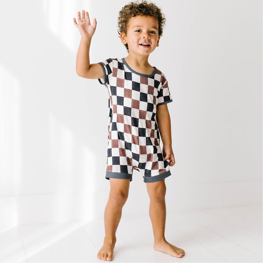 On Your Mark Shorty Romper