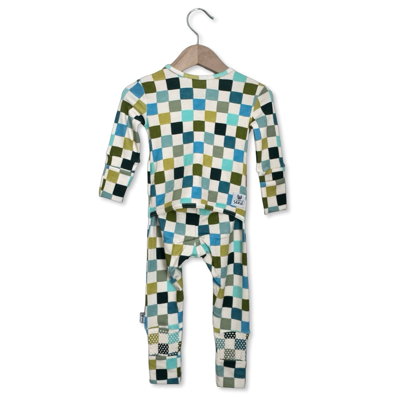 Lagoon Check Day to Night Romper Luxe Edition | Cotton Bamboo Blend