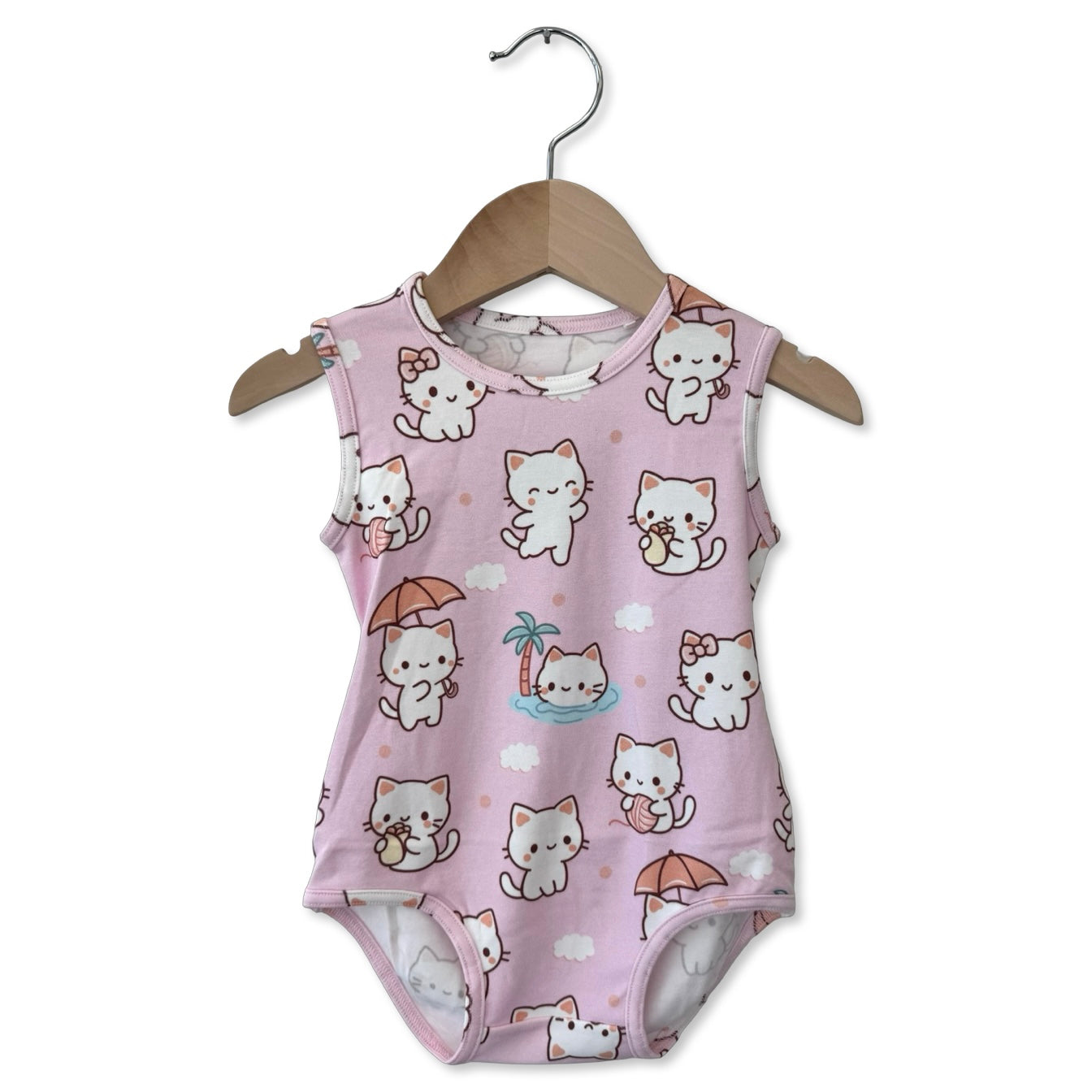 Kitty Daydream Snuggle Bug Sleeveless Bodysuit