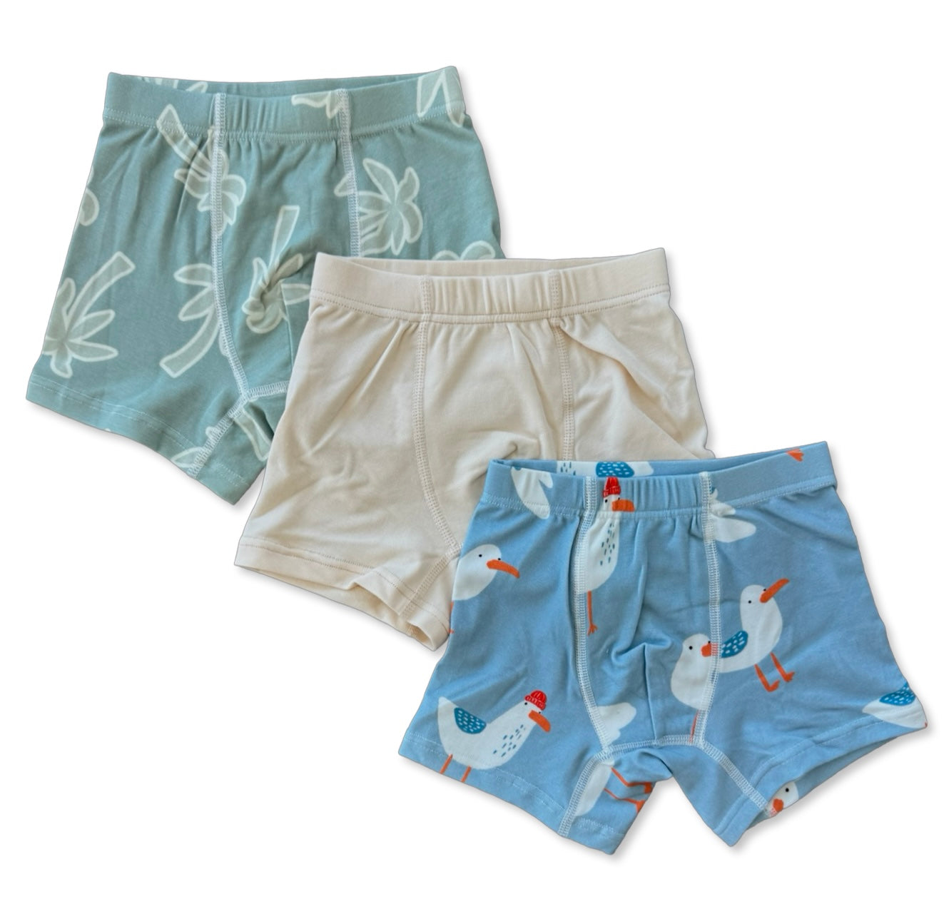 GULLS & PALMS BOY'S BRIEFS- 3 PACK