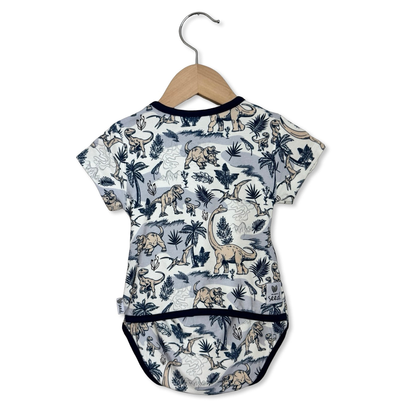 Jurassic Jungle Short Sleeve Snuggle Bug Bodysuit