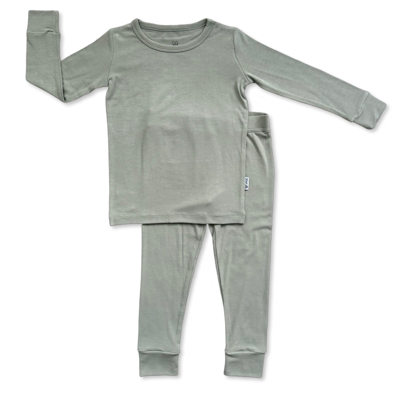 Seagrass Mini Ribbed Two Piece Jammie Set (18-24 mth- 5T)