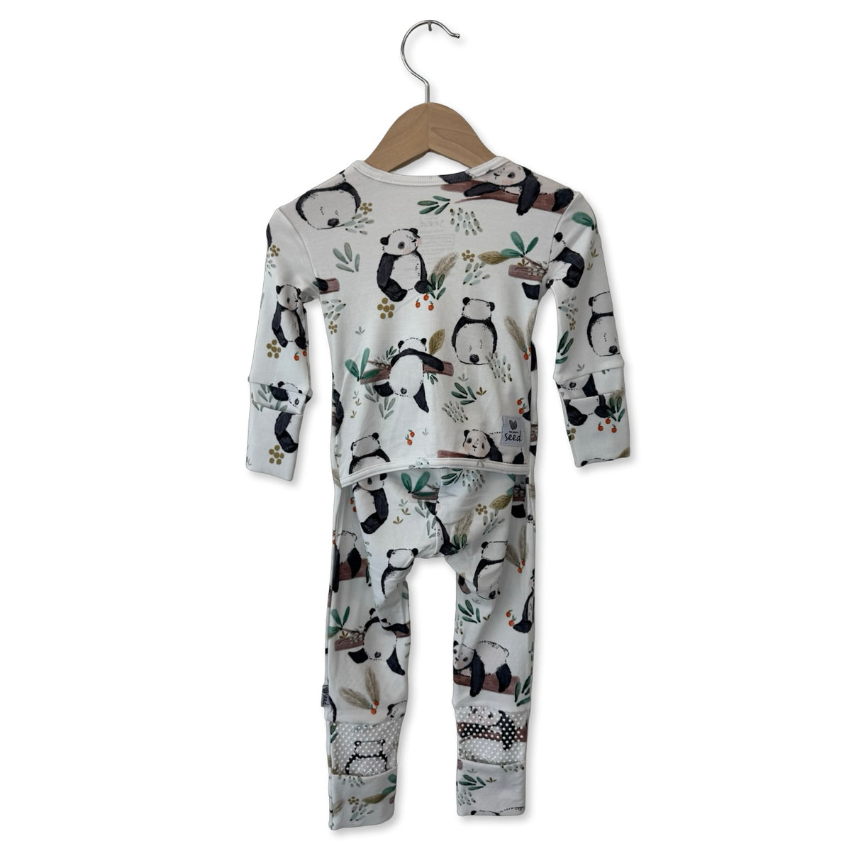 Panda Pals Day to Night Romper Luxe Edition | Cotton Bamboo Blend
